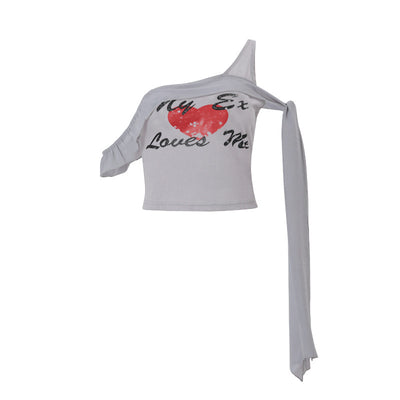 Blusa Fresca de Tirante Oblicuo para Verano - Image 5