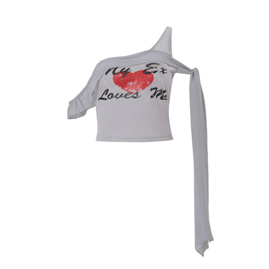 Blusa Fresca de Tirante Oblicuo para Verano - Image 5
