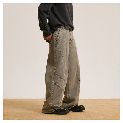 Pantalones Vaqueros Retro Lavados Baggy Straight para Hombre y Mujer - Image 22