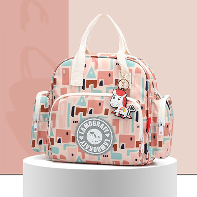 Bolsa Maternal Compacta Multifuncional con Estampado - Image 4