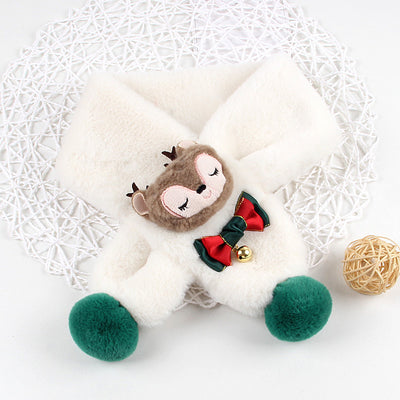 Babero Navideño Infantil con Pelaje Sintético de Conejo - Diseño Cartoon Unisex - Image 10