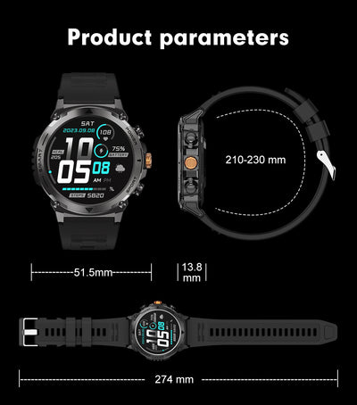 Reloj Deportivo Inteligente T53 con Llamadas Bluetooth, Pantalla AMOLED 1.43" y Monitoreo de Salud - Image 13