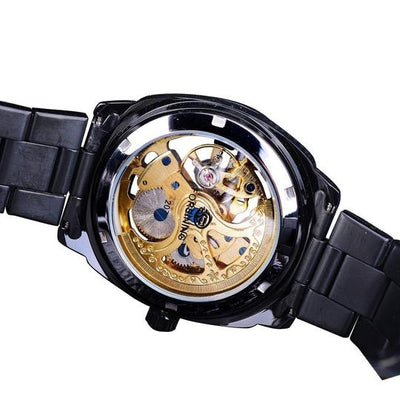 Reloj Mecánico Automático Dorado para Hombre - Elegancia y Durabilidad - Image 2