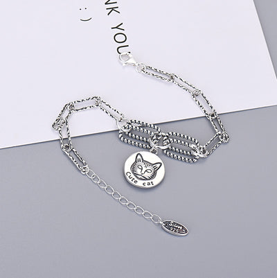 Dije Gato de Plata de Ley para Estudiantes - Colgante de Personalidad - Image 10