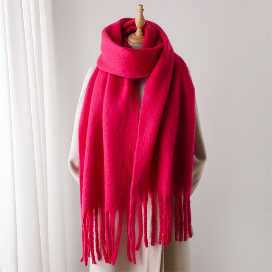 Bufanda Térmica Versátil con Borlas Extendidas para Invierno - Image 26