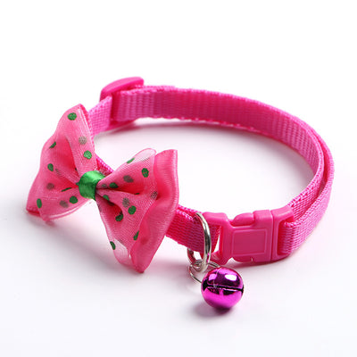 Collar Ajustable para Gato con Moño y Campana de Nylon - Image 20