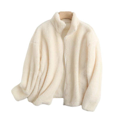 Chaqueta de Forro Polar Suave para Mujer con Cierre