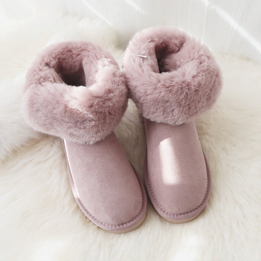 Botas de Nieve Caña Media para Mujer con Forro de Lana de Oveja - Image 4