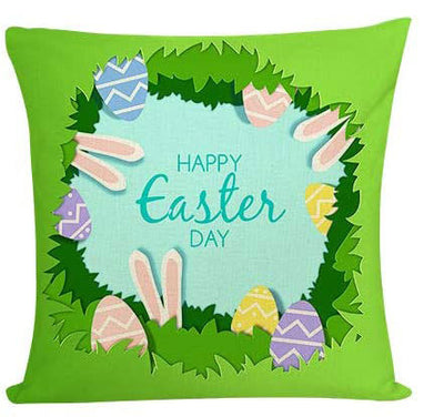 Funda de Almohada de Lino para Sofá Cama Easter - Image 18