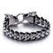 Pulsera Doble Cabeza de Lobo