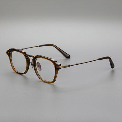 Gafas Retro de Titanio Puro con Montura de Lámina Metálica - Image 3