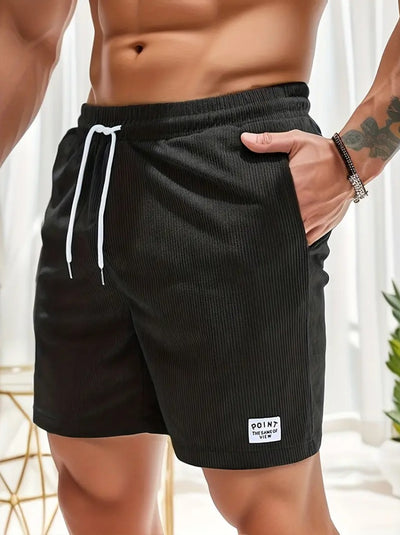 Pantalones Cortos de Verano en Pana con Cordón Ajustable para Hombre - Image 7