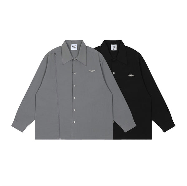 Camisa Holgada de Manga Larga para Hombre