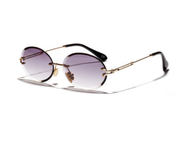 Gafas Ovaladas de Cristal sin Marco para Mujer - Image 8
