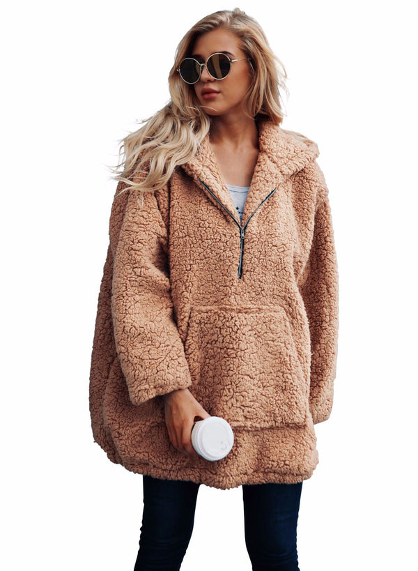 Suéter Abrigo Oversize de Felpa Premium