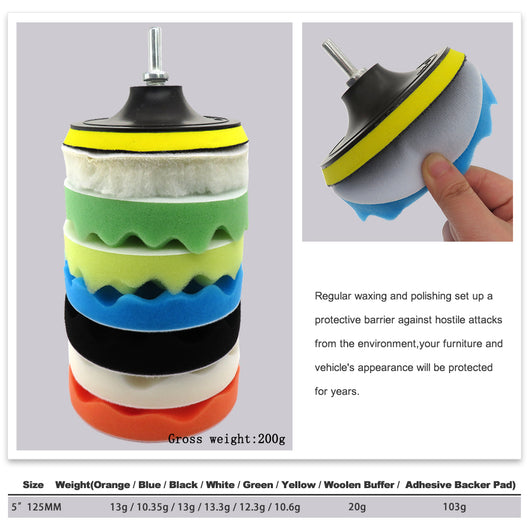 Kit de 7 Esponjas Pulidas de 3 Pulgadas para Auto - Image 10
