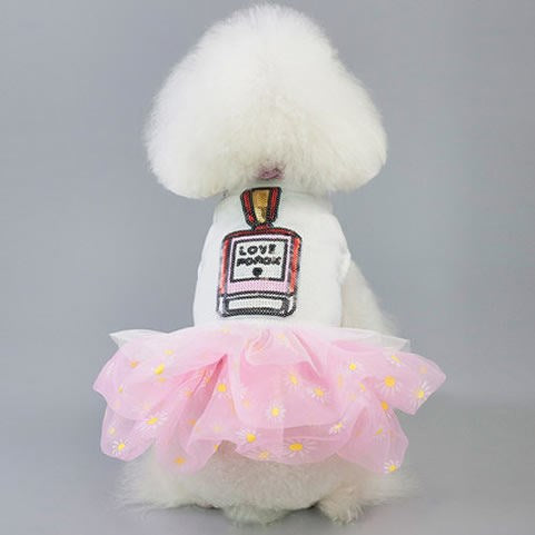 Vestido Princesa Ligero para Perros Pequeños - Colección Primavera Verano
