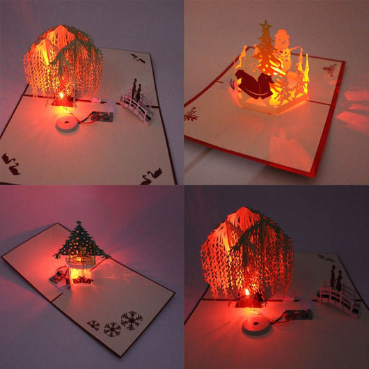 Tarjeta de Felicitación con Corte 3D en Papel - Image 3