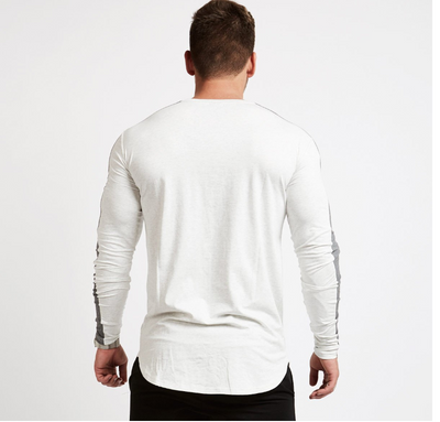 Camiseta Slim Fit de Manga Larga para Hombre - Estilo Casual y Deportivo - Image 2