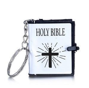 Mini Biblia Inglesa Llavero de Papel Real - Joyería Cristiana Portátil - Image 13