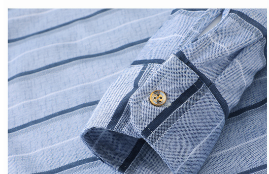 Camiseta Rayada Primavera para Hombre Adulto Mayor - Image 6