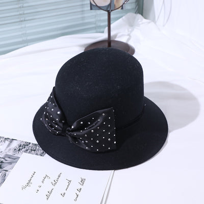 Sombrero Vintage de Fieltro con Moño - Estilo Pescador Francés - Image 4