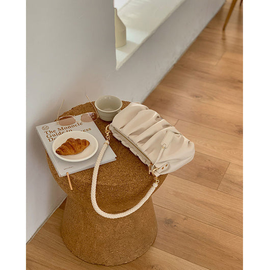 Bolsa Crossbody Asimétrica de Moda - Diseño Nube con Pliegues - Image 11