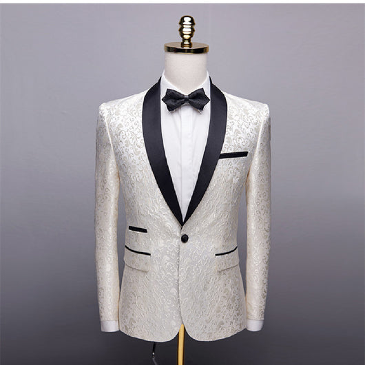 Blazer Floral Slim Fit para Hombre - Diseño Moderno y Elegante