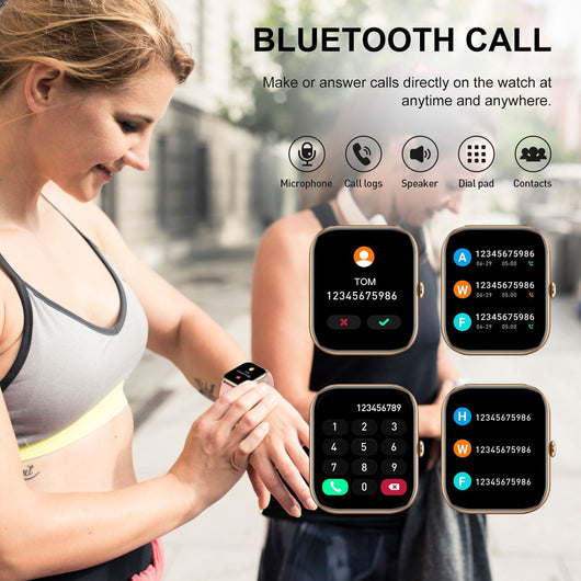 Reloj Inteligente con Llamadas Bluetooth, Monitor Cardíaco y Presión Arterial - Image 12