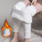 Pantalón Blanco Ajustado con Cintura Elástica Alta para Mujer