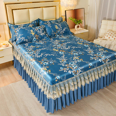 Juego de Cama de 3 Piezas con Sábana Bajera de Fibra Viscosa Premium - Image 32