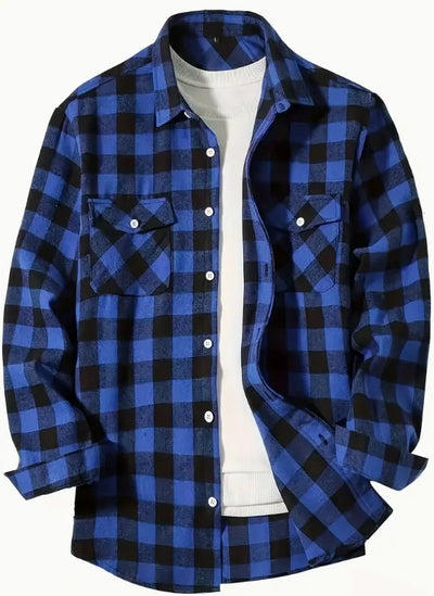 Camisa Franela Cuadros Hombre Corte Relajado - Image 11