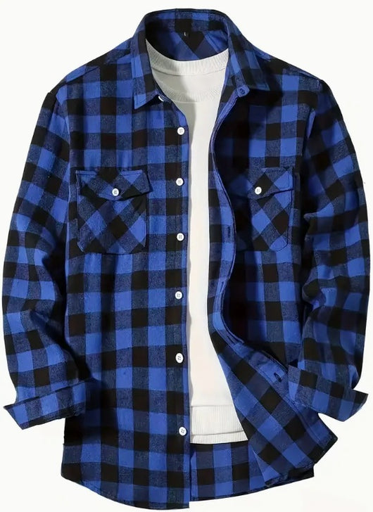 Camisa Franela Cuadros Hombre Corte Relajado - Image 11
