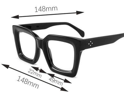 Gafas de Sol Cuadradas Fashion Rice Nail - Protección UV Elegante - Image 11