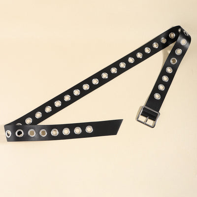 Cinturón Hueco Punk Hip Hop Unisex - Accesorios de Moda PU Suave - Image 10