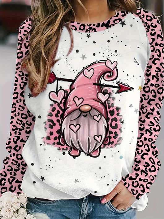 Playera Navideña Estampada Talla Grande para Mujer, Manga Larga - Image 11