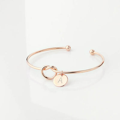 Pulsera de Corazón Anudado Personalizada con Iniciales - Image 5