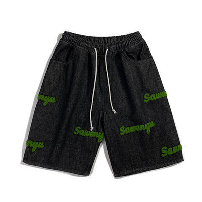 Shorts Rectos Sueltos con Textura Flocking - Image 6