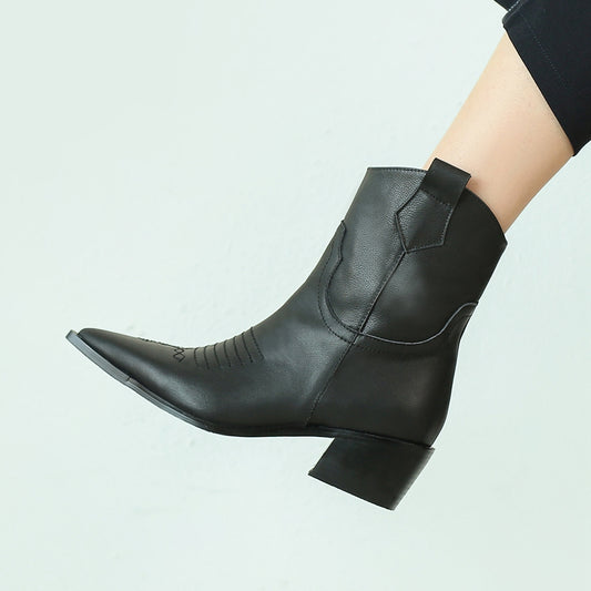 Botas de Tacón Alto con Punta Afilada - Image 2