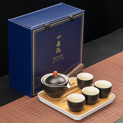 Juego de Té Xiaoyao con Tetera Giratoria 360° - Image 8