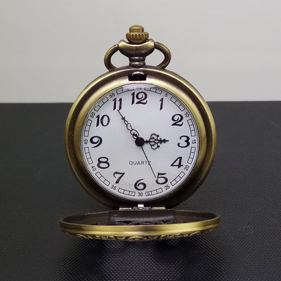 Reloj de Bolsillo Vintage Clásico Grande con Engranajes Hueco - Image 9