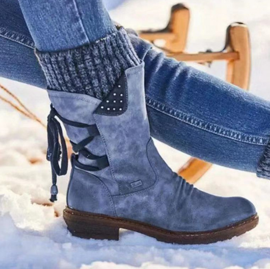Botas de Invierno con Cierre de Cordones y Forro Cálido - Image 7