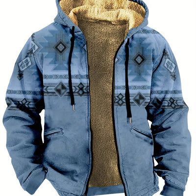 Suéter Hoodie Bejirog con Estampado a Rayas para Hombre - Image 6
