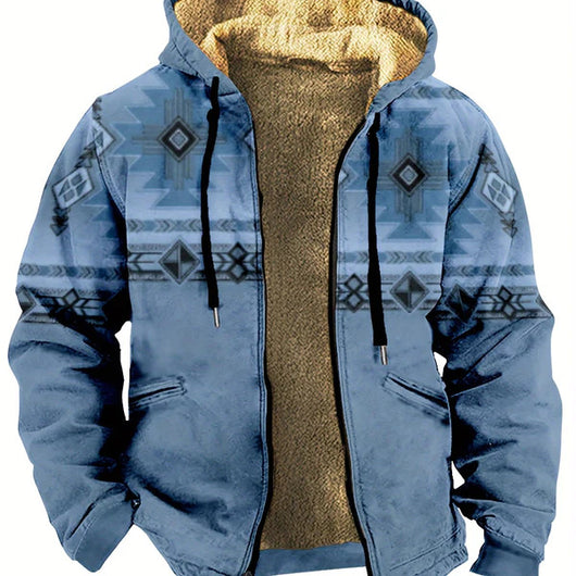 Suéter Hoodie Bejirog con Estampado a Rayas para Hombre - Image 6