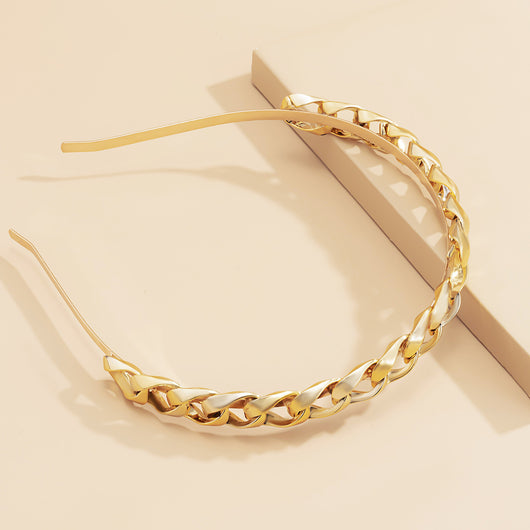 Diadema Twist Chain con Diseño Minimalista para Lavar - Image 4