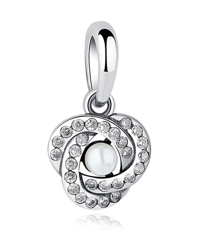 Dijes de Trébol Amor en Plata 925 con Circonia - Image 4
