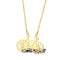Simple And Clear New Estilo Bicycle Bicycle Necklace Dorado