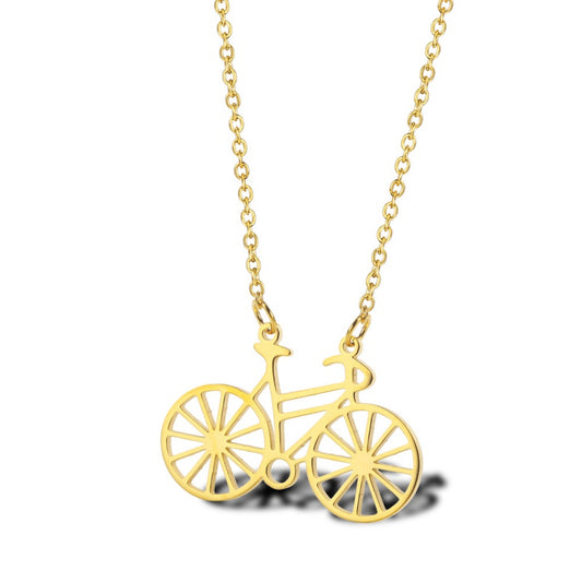 Collar Bicicleta Minimalista de Acero Inoxidable - Image 2