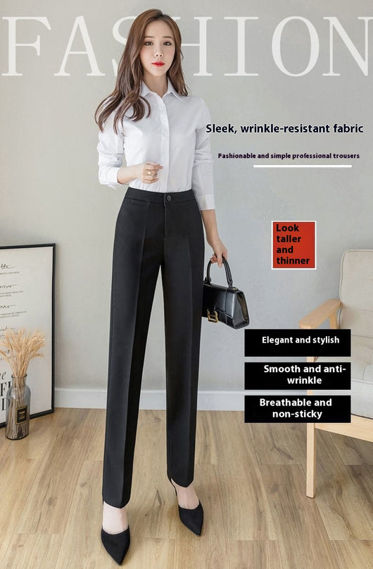 Pantalón de Oficina Recto para Mujer - Traje Profesional - Image 23