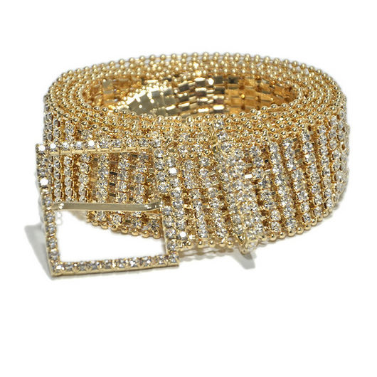 Cinturón Cadena de Diamantes Brillantes de Ocho Filas - Image 13